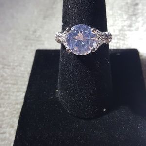 Solitaire CZ Gemstone Fashion Ring SZ 9.5 NWOT
